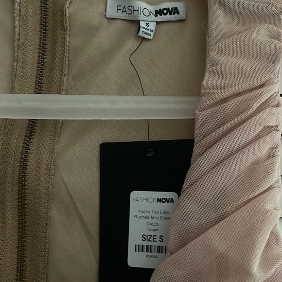 Fashion Nova You’re Too Late Ruched Mini Dress - Picture 6 of 9